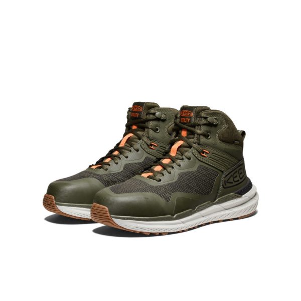 Men's Synchro Waterproof Work Boot (Carbon Toe) | Forest Night/Gum