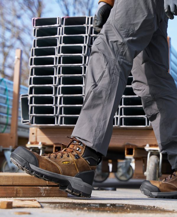 Men's CSA Evanston 6 Waterproof Boot (Carbon Toe) | Bison/Black