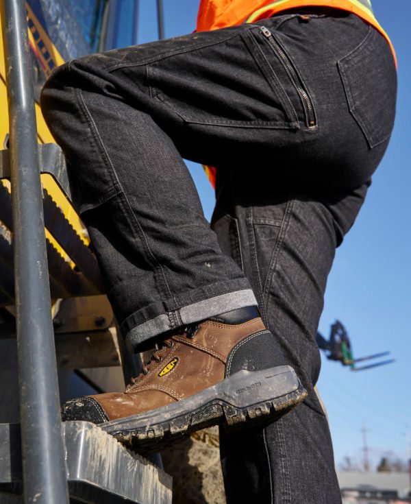 Women's Evanston 6 Waterproof Boot (Carbon Toe) | Bison/Black