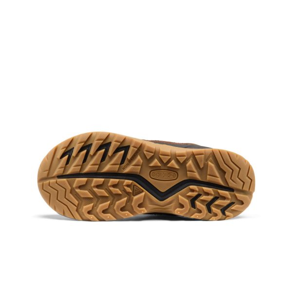 Big Kids' Hightrail Waterproof Hiking Boot  |  Dark Earth/Garnet