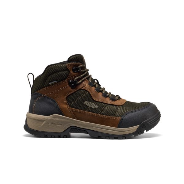 Men's Skokie Waterproof Work Boot (Soft Toe) | Forest Night/Black
