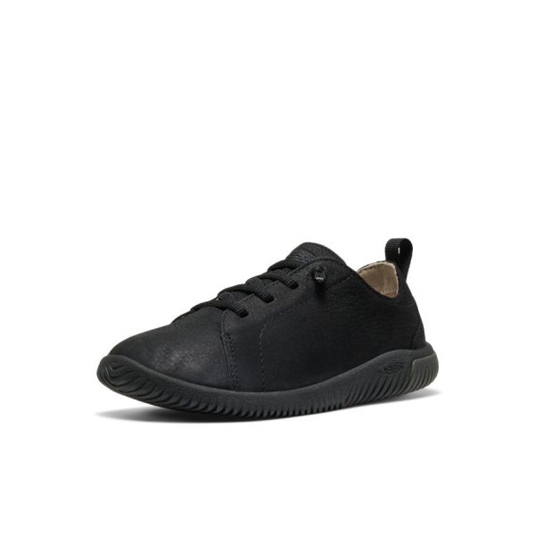 Big Kids' KNX Leather Sneaker | Triple Black