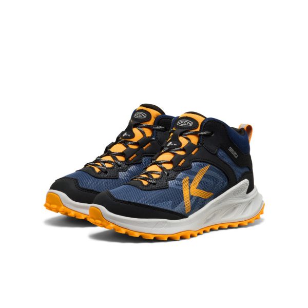 Big Kids' Zionic Waterproof Boot  |  Naval Academy/Bright Marigold