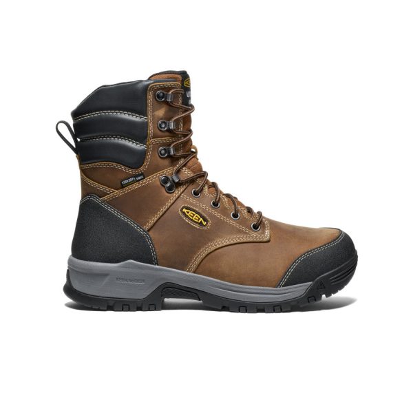 Men's Evanston 8 Insulated Waterproof Boot (Soft Toe) | Bison/Black