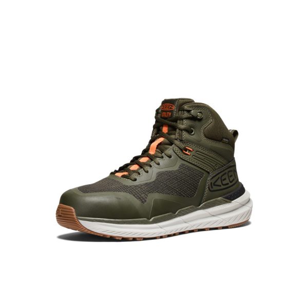 Men's Synchro Waterproof Work Boot (Carbon Toe) | Forest Night/Gum