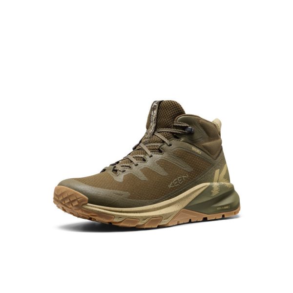 Men's Targhee Apex Wide Waterproof Hiking Boot | Dark Olive/Khaki