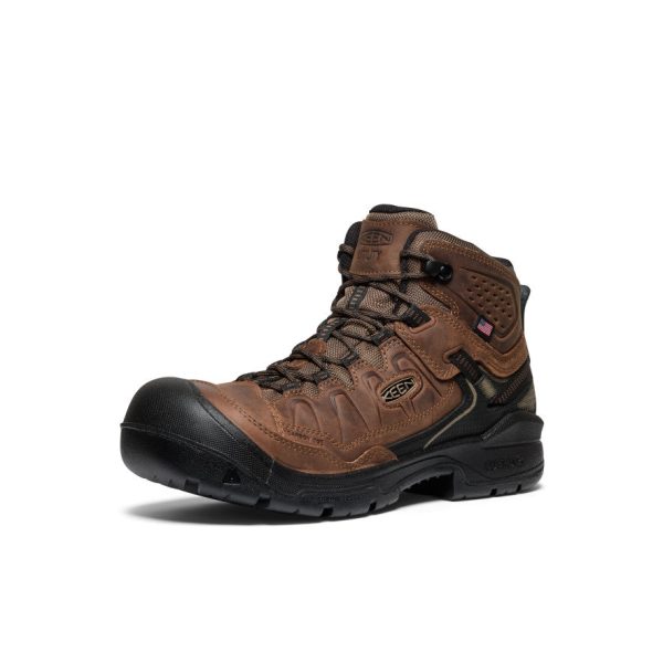 Men's Targhee IV Waterproof Work Boot (Carbon Toe) | Dark Earth/Black