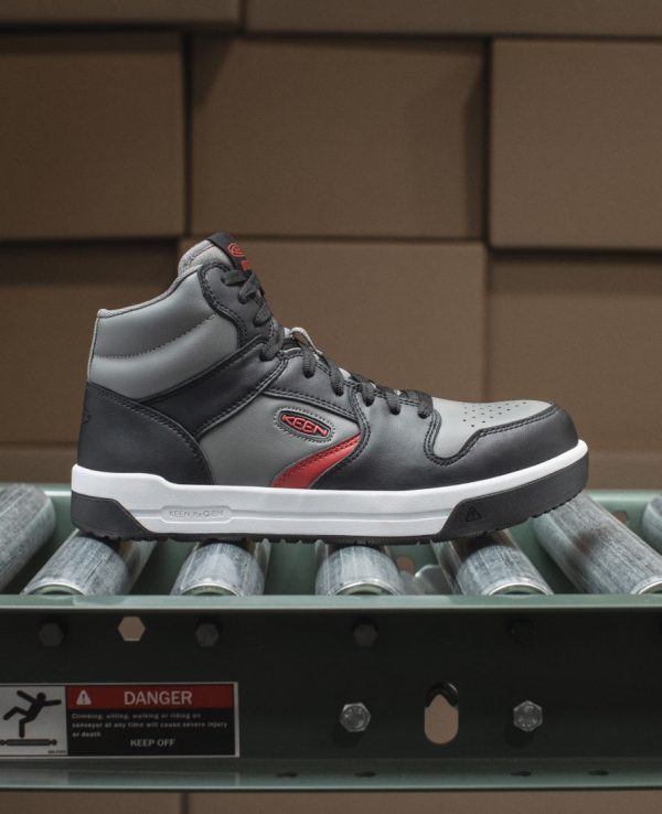 Men's Overton Mid Work Shoe (Carbon Toe) | Star White/Black