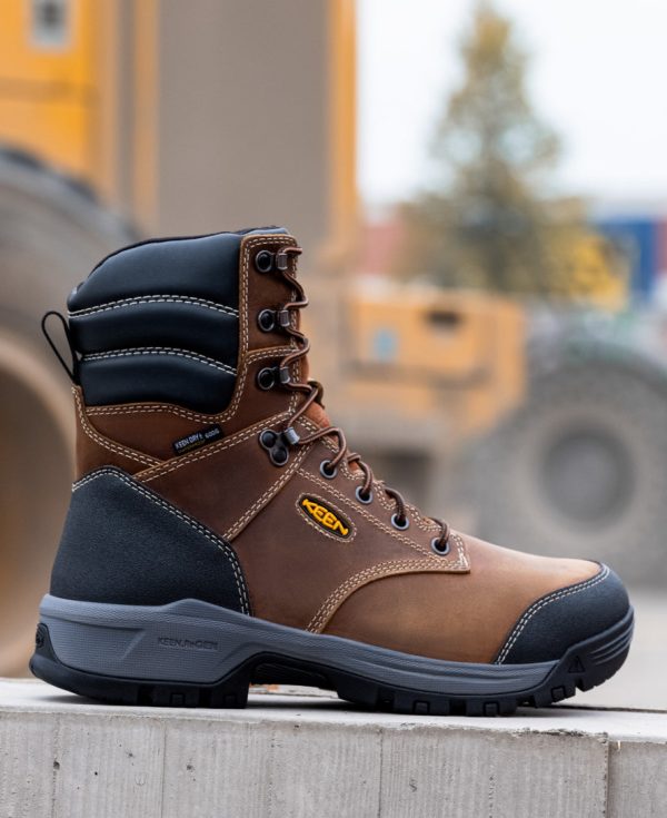 Men's Evanston 8 Insulated Waterproof Boot (Soft Toe) | Bison/Black