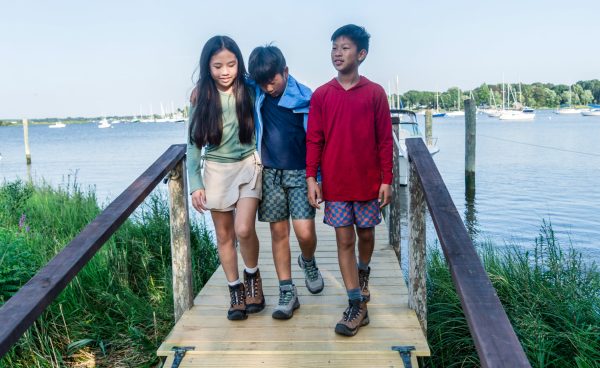 Little Kids' Targhee IV Waterproof Hiking Boot  |  Alloy/Granite Green