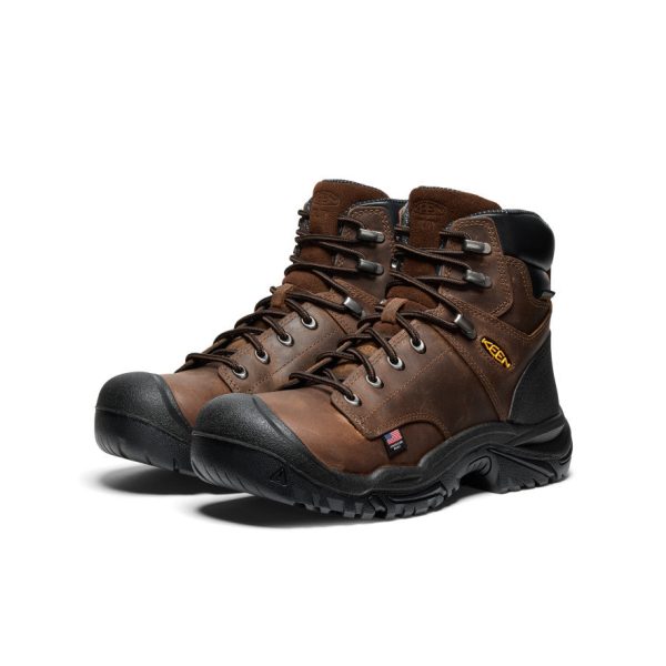 Men's Mt Vernon II 6 Waterproof Boot (Steel Toe) | Dark Earth/Black