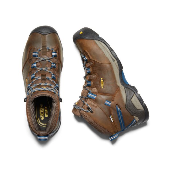 Men's Detroit XT Waterproof Boot (Steel Toe)  |  Cascade Brown/Orion Blue